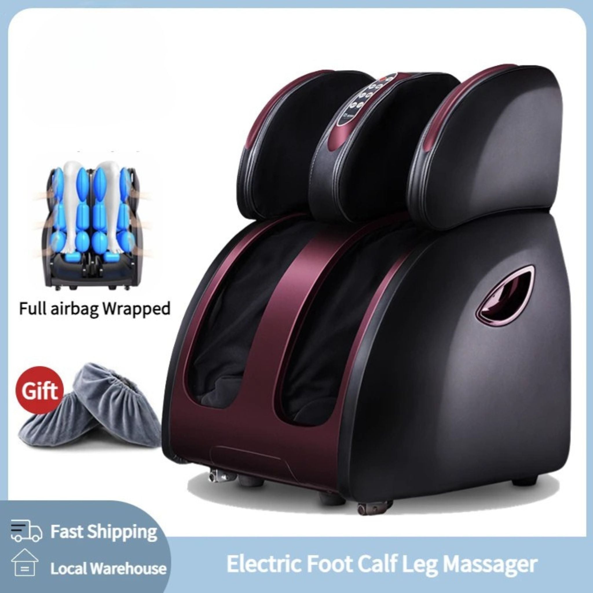 Electric Leg &amp; Foot Massager with Heating &amp; Vibration