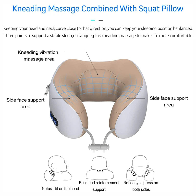 Portable U-Shaped Neck Massager