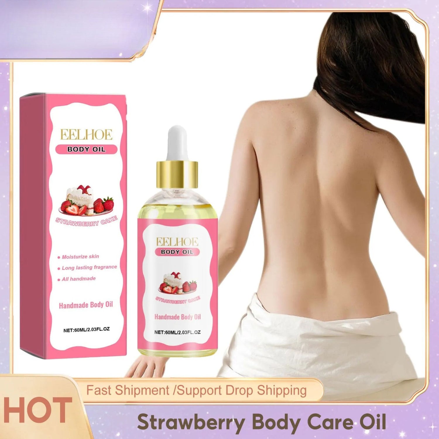 Strawberry Body Oil Moisturizer