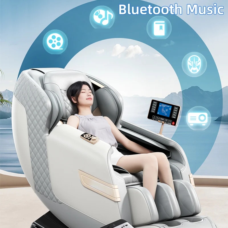 4D Heating Massage Chair – Full Body Air Bag Wrapped Zero Gravity