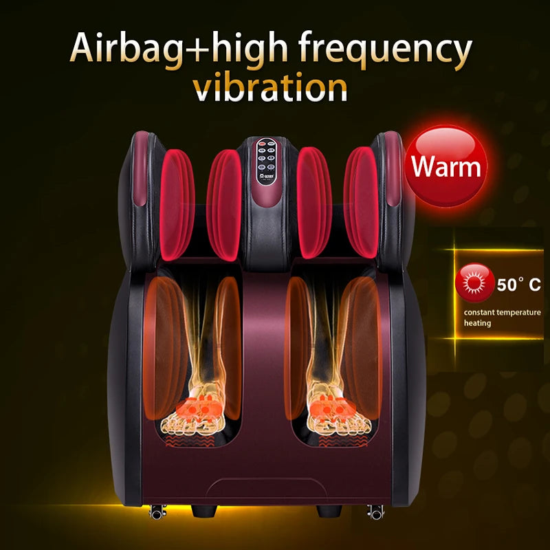 Electric Leg &amp; Foot Massager with Heating &amp; Vibration