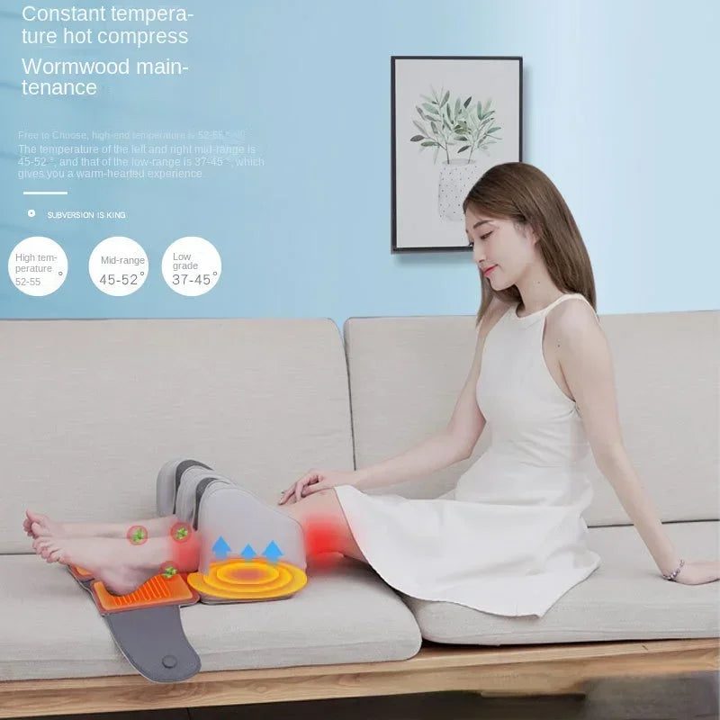 Wireless Charging Knee Massager - Vibration &amp; Hot Compress Leg Massager