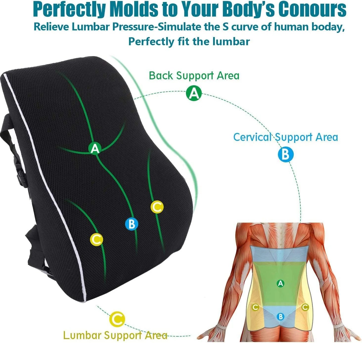 Memory Foam Lumbar Cushion