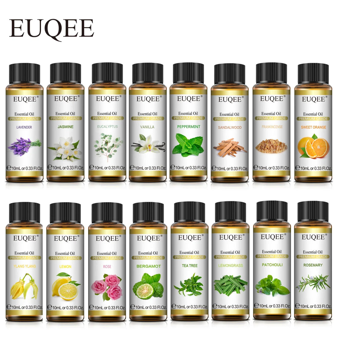 EUQEE 10ml Natural Plant Essential Oils