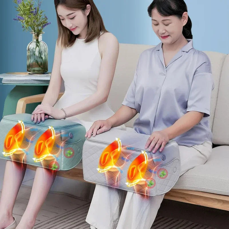 Wireless Charging Knee Massager - Vibration &amp; Hot Compress Leg Massager