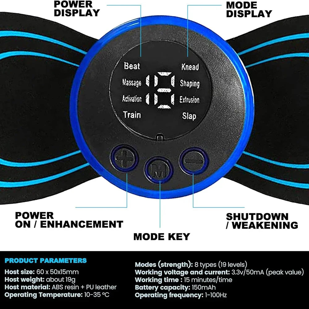 Portable EMS Neck Massager