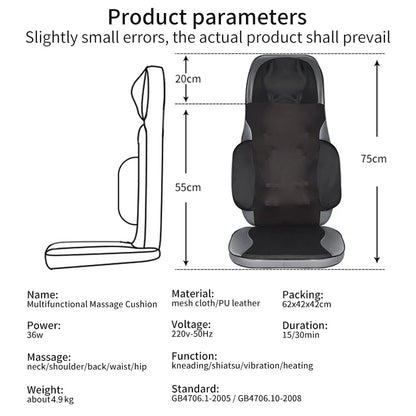 Electric Full Body Shiatsu Massage Cushion