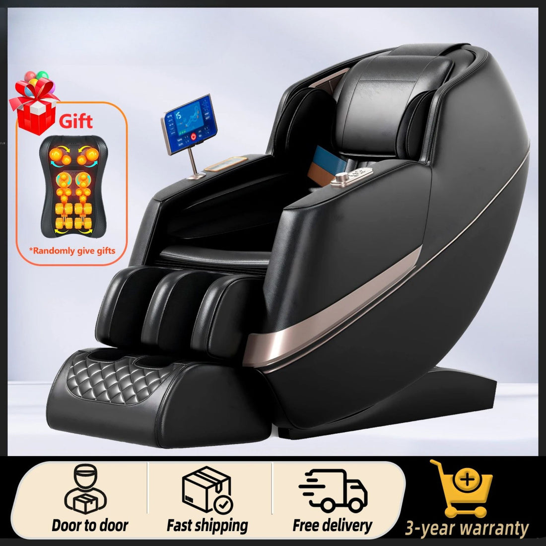 Full Body Massage Chair Recliner with Zero Gravity &amp; Bluetooth